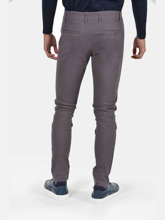 Men's Trousers Chinos Elastic Regular Fit Grey