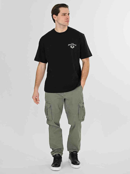 Elastic Cargo Trousers Lt Olive