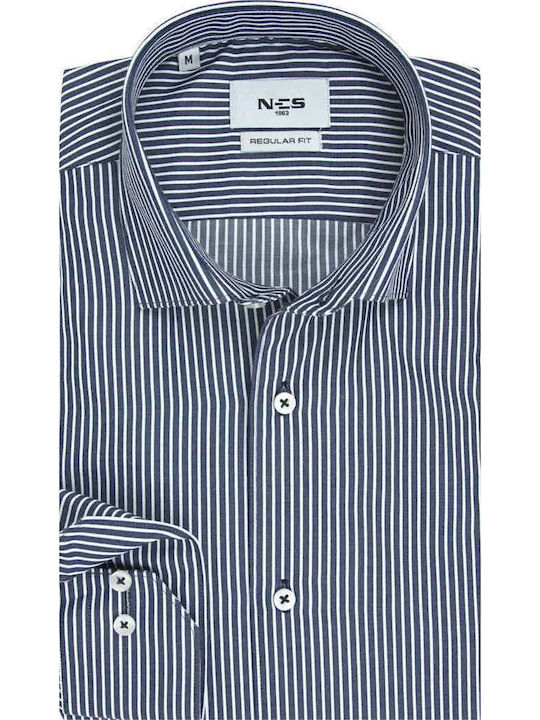 Langärmeliges Herrenhemd in Normale Passform Gestreift Farbe RAF N126-0009