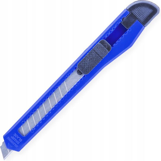 Wallpaper Foil Paper Cardboard Knife Construction Utility Knife Sharp Breakable 9 Mm Blue 1 Pc