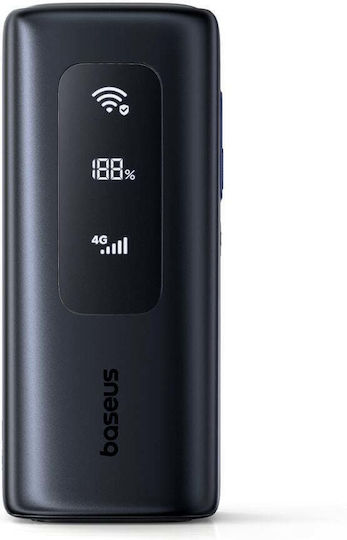 Baseus EnerGeek GX11 MiFi Power Bank 20000mAh 67W With USB-A Output Port And 2 USB-C Power Delivery Output Ports Black