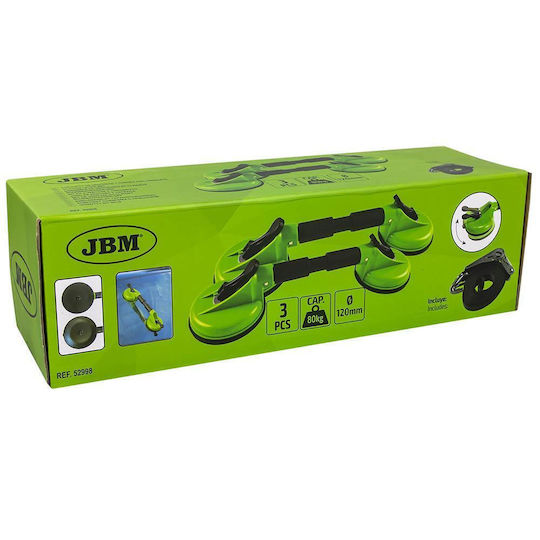 JBM Double Work Suction Cup with Tightening Strap 120mm with Max Lifting Weight 80kg