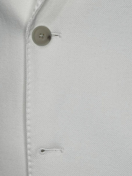 C Hanry Men’s Suit Jacket with Slim Fit White