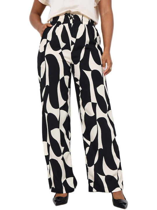 Damenhose mit Gummiband Schwarze