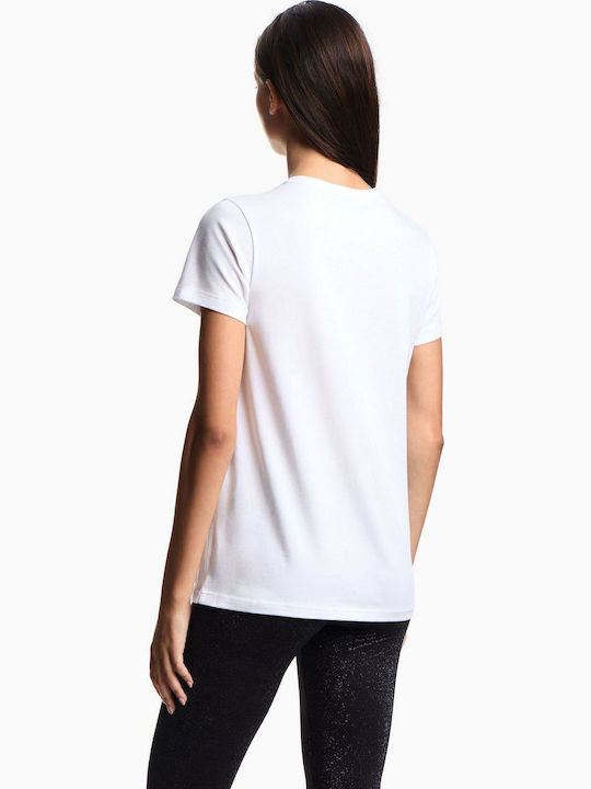 Γυναικεία Μπλούζα Βαμβακερή White