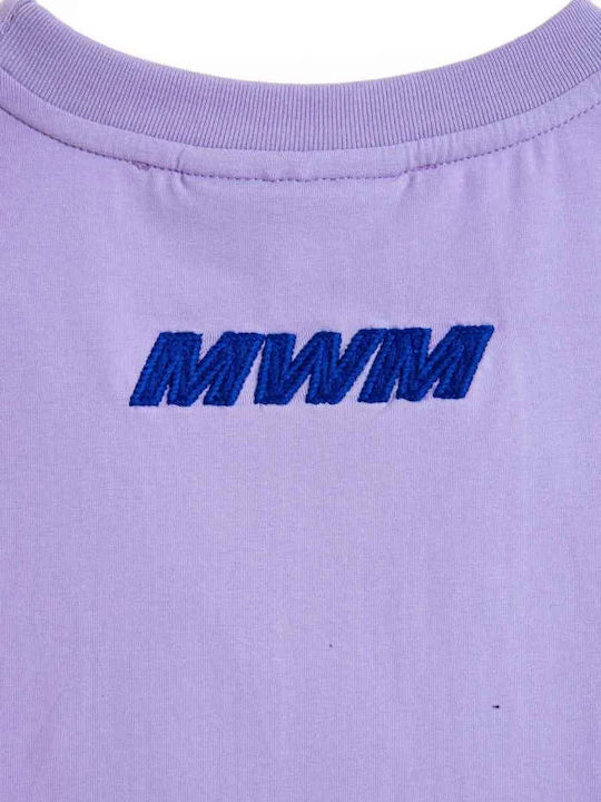 Γυναικείο Crop T-shirt Μωβ