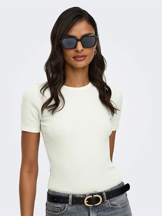 Damen Bluse Kurzärmelig Weiß