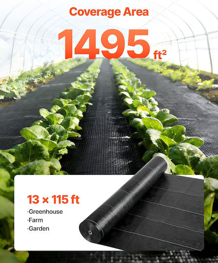 Vevor JBXBZ13115FTLTCDK001V0 Αντιπαγετική Κουκούλα 100gr/m² 35.1x4m Μαύρο
