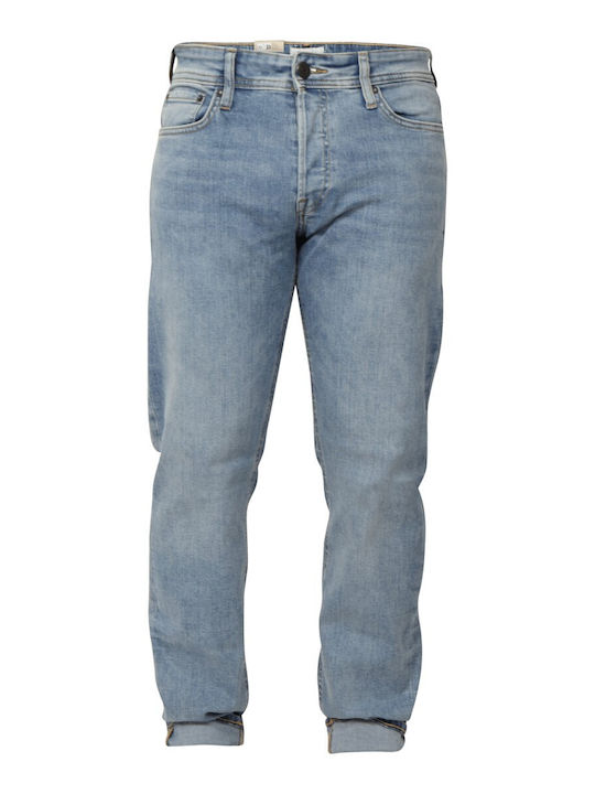 Men's Elastic Light Blue Jeans Pants