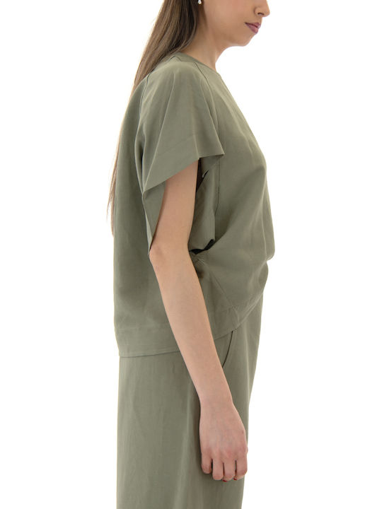 Γυναικείο Oversized T-shirt Χακι