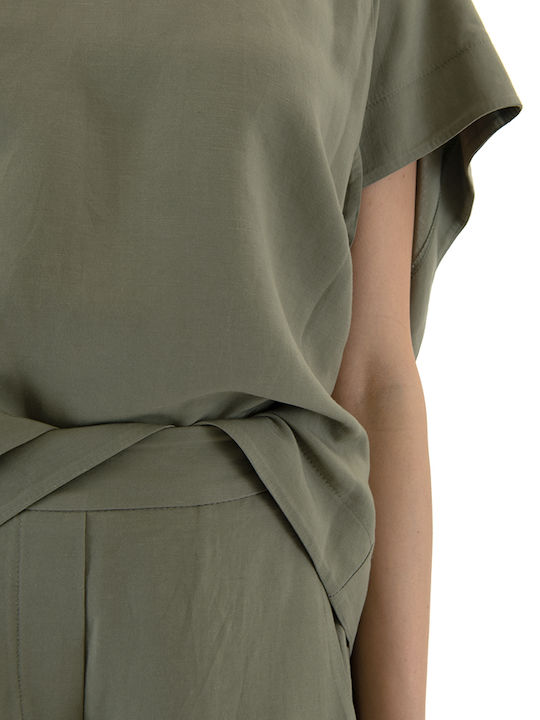 Γυναικείο Oversized T-shirt Χακι
