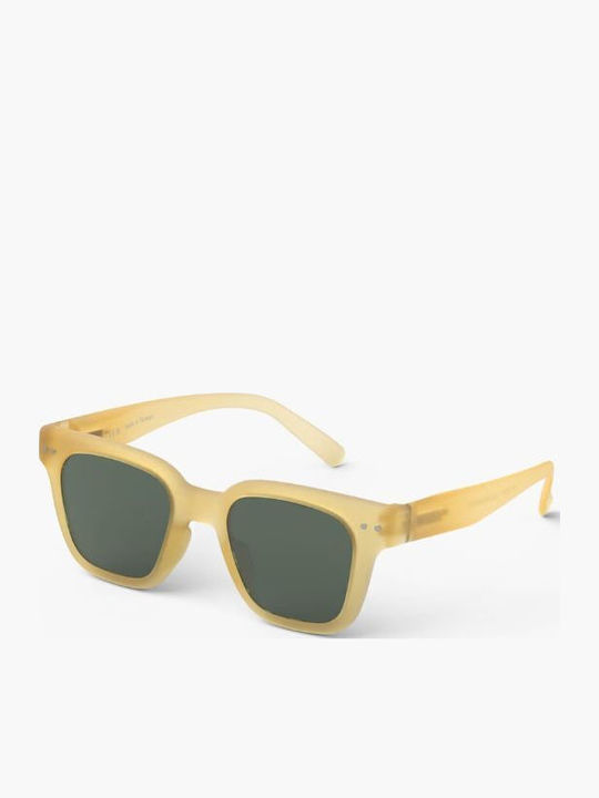 Izipizi #road Τετράγωνα Παιδικά Γυαλιά Ηλίου με Polarized Φακό Κίτρινα για 7-11 Ετών