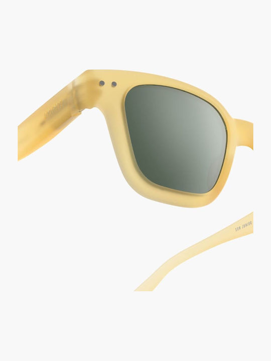 Izipizi #road Τετράγωνα Παιδικά Γυαλιά Ηλίου με Polarized Φακό Κίτρινα για 7-11 Ετών
