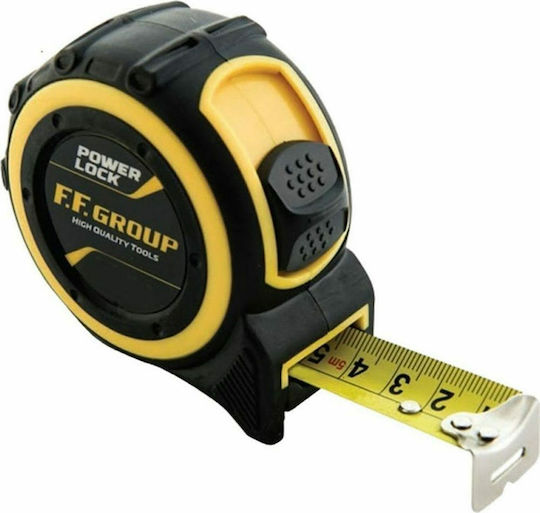 FFG Power Lock Tape Measure with Auto-Rewind and Magnet 16mm x 3m