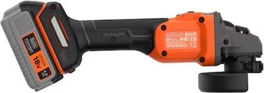 Black & Decker BCG6L8F1S Grinder 115mm Battery Brushless 1x4Ah
