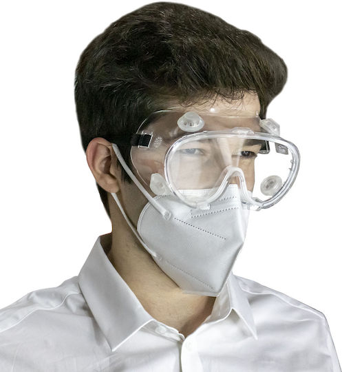 JBM Sicherheitsbrillen / Arbeitsschutzmasken mit klaren Linsen 1Stück