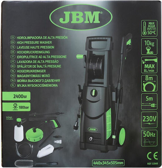 JBM Hochdruckreiniger Strom 2400W mit Druck 120bar