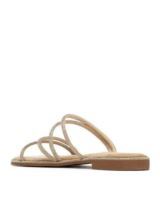 Women's Gold Flat Sandals