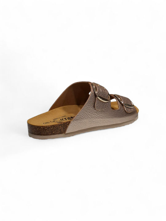 Leather Women's Sandals Rose Gold