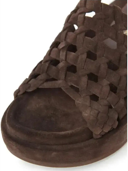 Women's Flat Sandals Brown