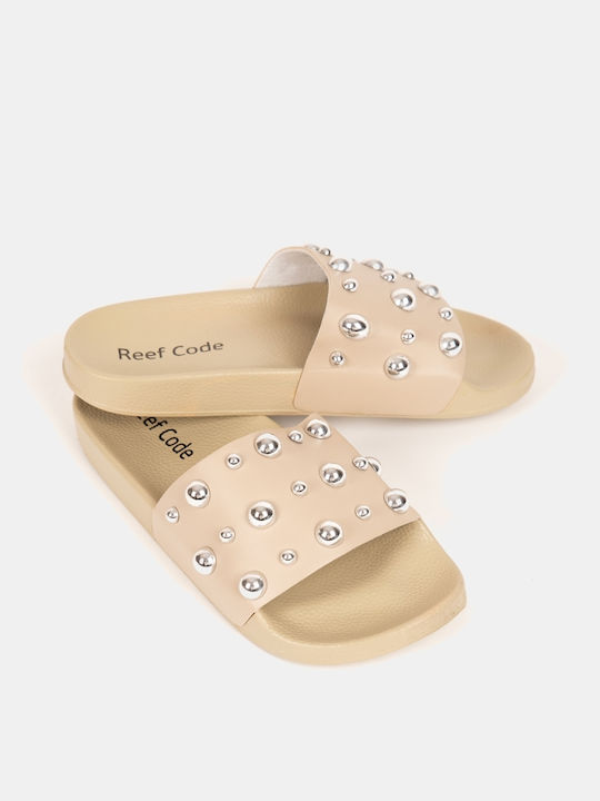Women's Flat Sandals Beige