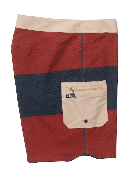 Ανδρικό Μαγιό Βερμούδα Washed Red