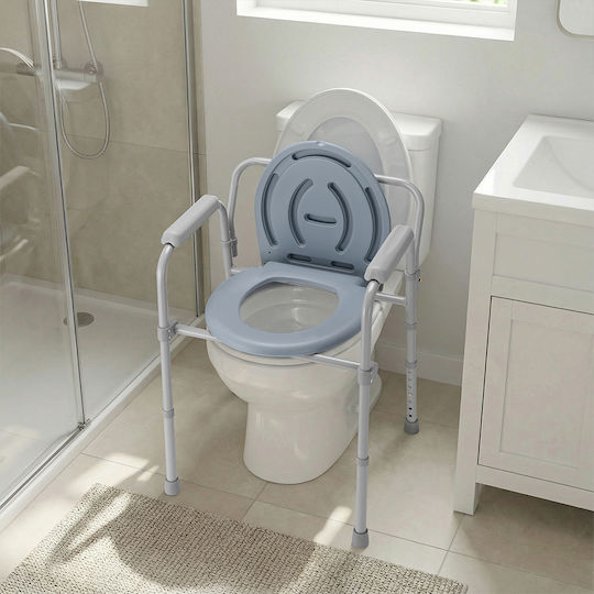 Bakaji Toilet Chair with Backrest 02001904