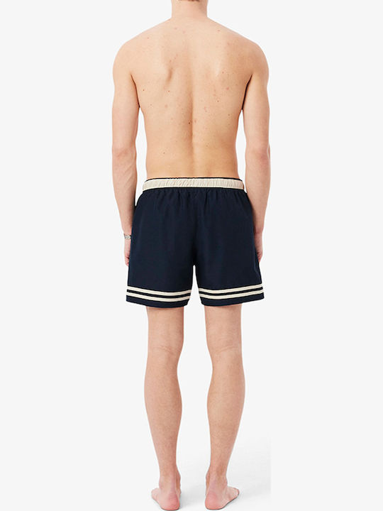 Men's Swimwear Shorts Dark Blue Striped