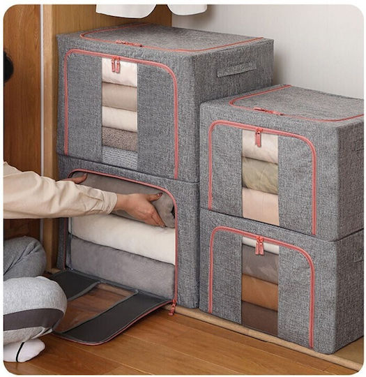 Alista Home Casetă Textilă Depozitare Pentru Pătură/Duvet Tricotate Haine Gri 60x42x40cm