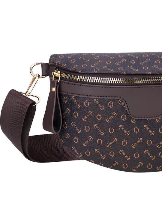 Eko Fanny Pack Кръгъл Джоб Мелиса Тъмнокафяв