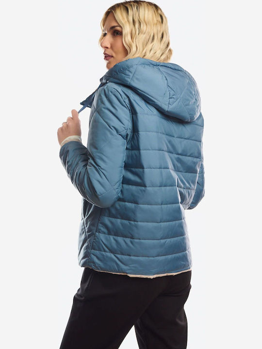 Short Women's Double Sided Jacket for Winter Siel
