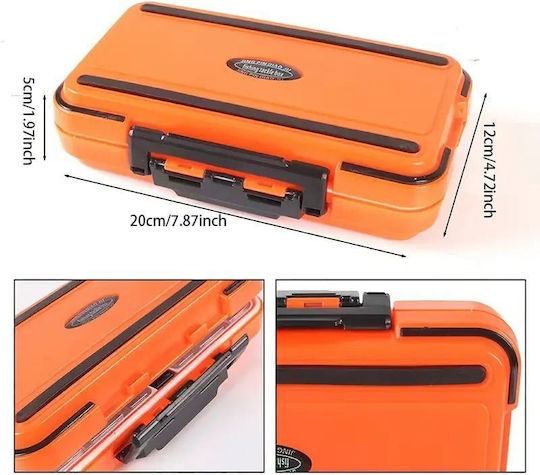 Waterproof Fishing Tackle Equipment Box Portable Storage Box Grey