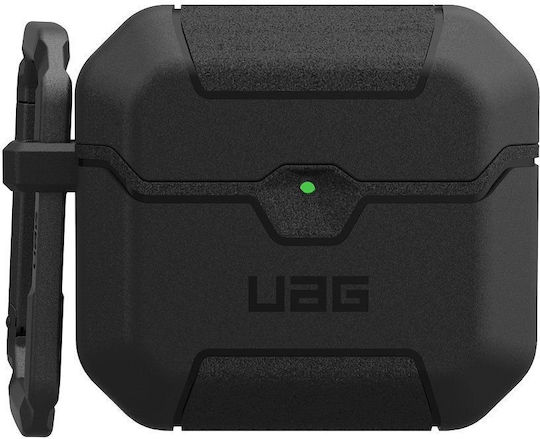 UAG Scout Silicone Case with Hook in Black for Apple AirPods 4