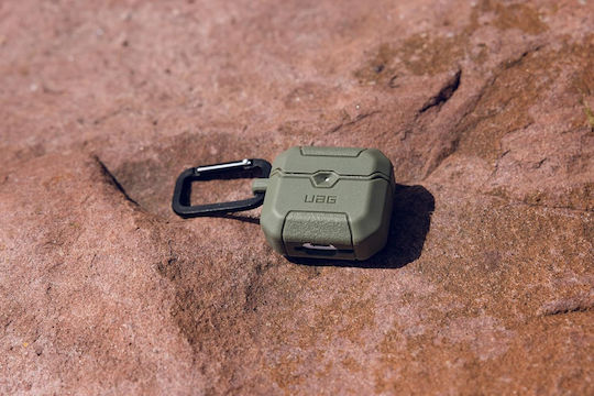 UAG Scout Silicone Case with Hook in Black for Apple AirPods 4