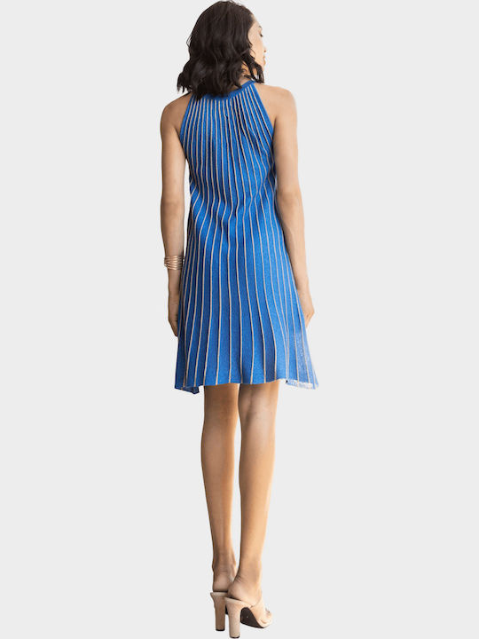 Καλοκαιρινό Midi Βραδινό Φόρεμα Royal Blue