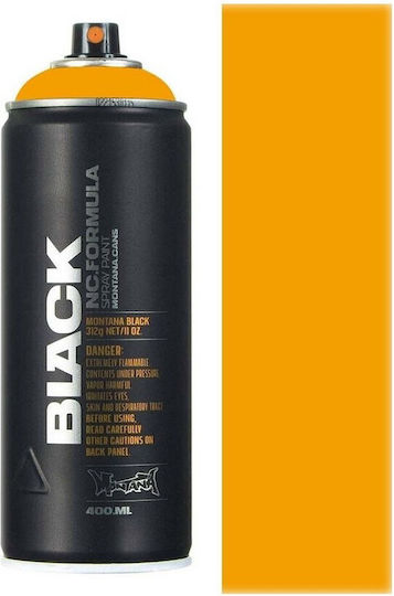Montana Cans Спрей Боядисване Черно ЖЪЛТ 400мл