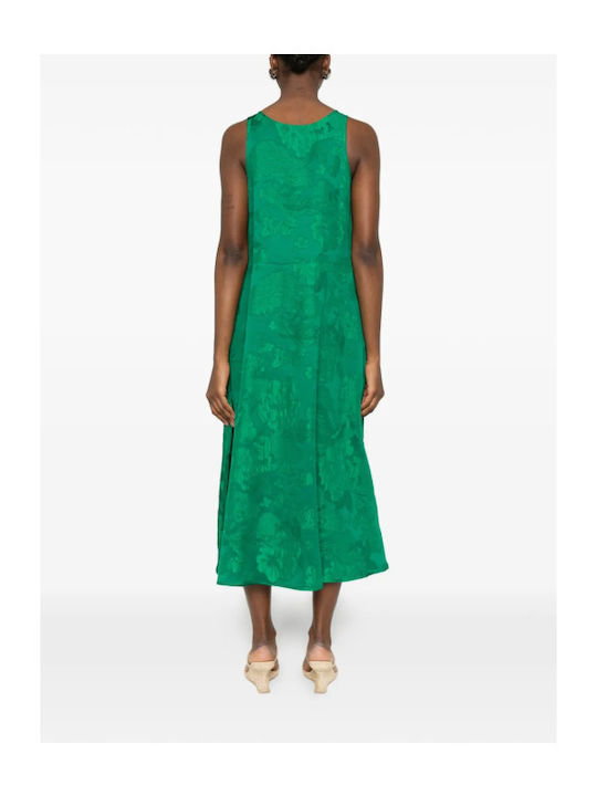 Summer Midi Dress for Wedding Christening Green