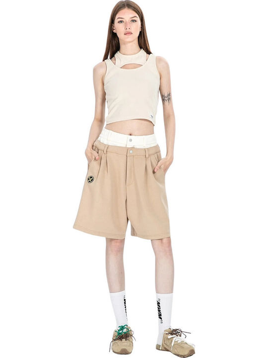 Mod Wave Movement Men's Bermuda Shorts Camel