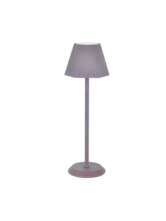 Aca Desktop Outdoor Floor Lamp 3W with Warm White Light IP54 Beige