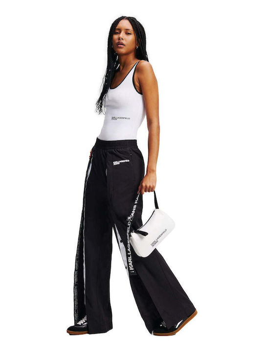 Women's Bodysuit Karl Lagerfeld Jeans Klj Ribbed Body Black