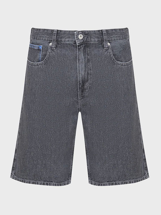 Karl Lagerfeld Logo Pantaloni Scurți Bărbați Denim Gri