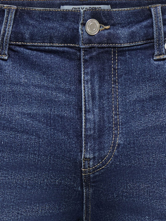 Pantalon Scurt Denim Albastru Bărbați