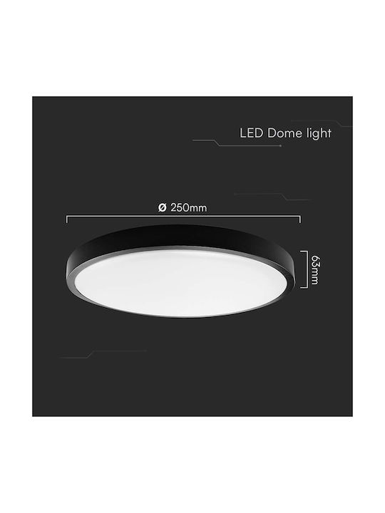V-TAC Ceiling Mount Light Bathroom White with Integrated LED