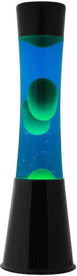 Lampă cu lavă Itotal negru albastru verde 40 cm Xl1790