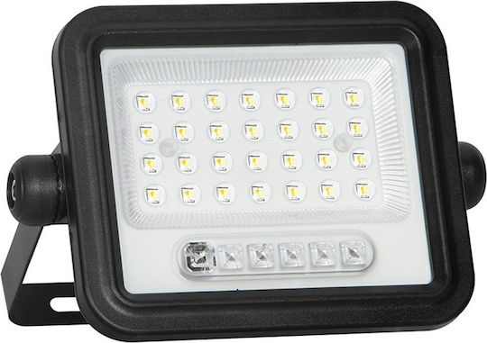V-TAC Στεγανός Ηλιακός Προβολέας LED 50W Θερμό Λευκό 2000K IP65