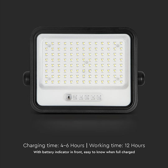 V-TAC Waterproof Solar LED Flood Light 200W Warm White 2000K With Remote Control IP65