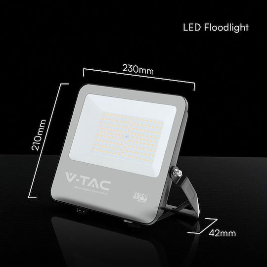 V-TAC Wasserdichter LED-Fluter 100 W Kaltweiß 6500 K IP65