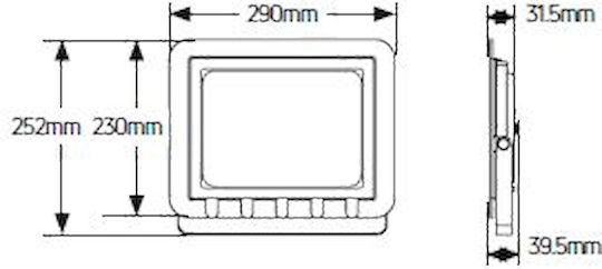 Geyer Αδιάβροχος LED Προβολέας 100W Студено бяло 6500К IP65
