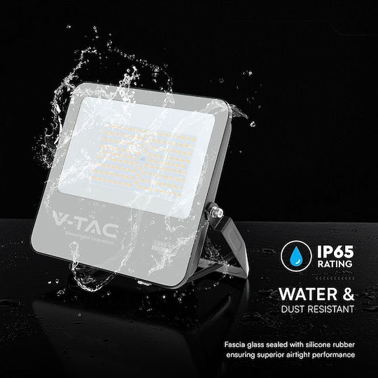 V-TAC Wasserdichter LED-Fluter 100 W Kaltweiß 6500 K IP65