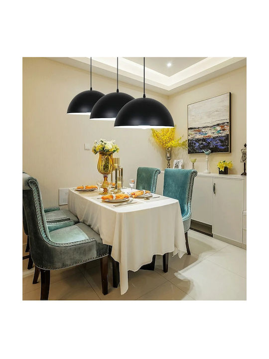 Home Lighting Pendant Light Black with Socket E27 40x100x100cm